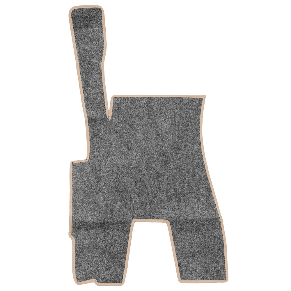 Ковры SCANIA 5 серии Р (автомат) (экокожа, черный, бежевый кант, бежевая вышивка)