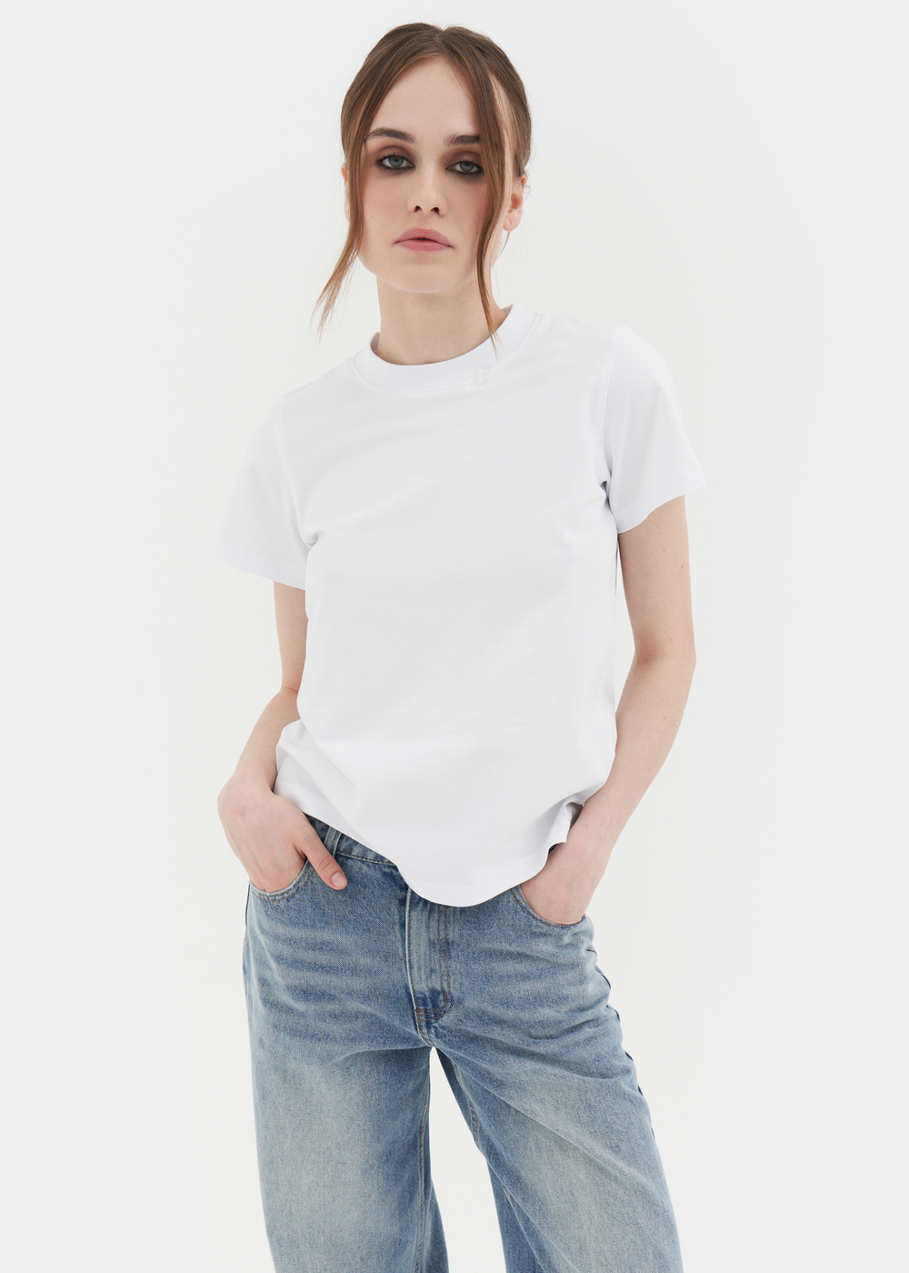 Женская футболка классическая Woman t-shirt Basic white