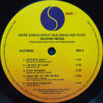 Talking Heads / More Songs About Buildings And Food (LP)