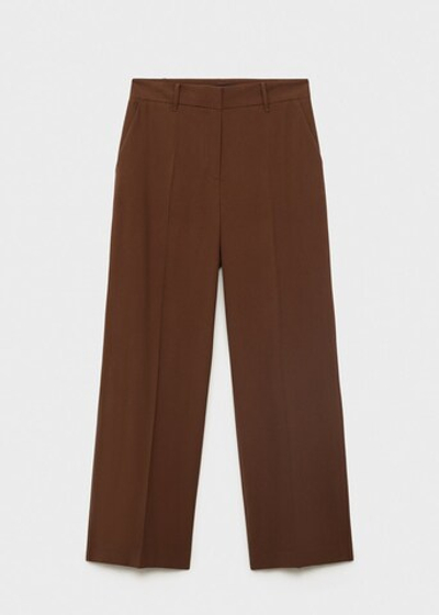 Прямые брюки с посадкой на талии