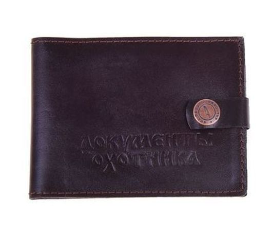 Обложка удостоверения охотника, кожа