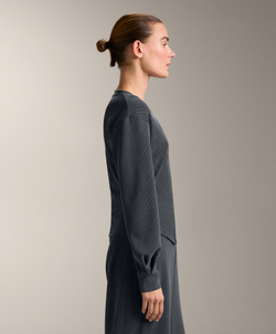 Oysho Толстовка с асимметричной полосой из модала, асфальтовый