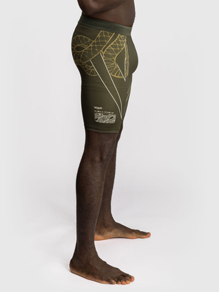 Шорты компрессионные Venum Serpenti Kaki/Bronze/Ivory