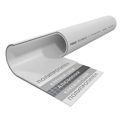 Труба TEBO Master Pipe 40х6,7 мм 4 м армированная алюминием PN 20