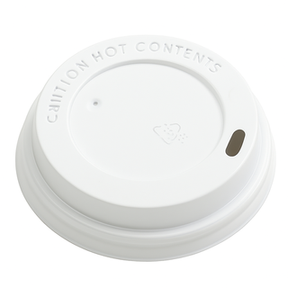 Крышка БЕЛАЯ с ОТКРЫТЫМ ПИТЕЙНИКОМ 80 мм для стакана 250 мл по 100 шт/уп	(1000 шт/кор)