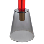 Столик кофейный amalie, D50 см, серый/красный