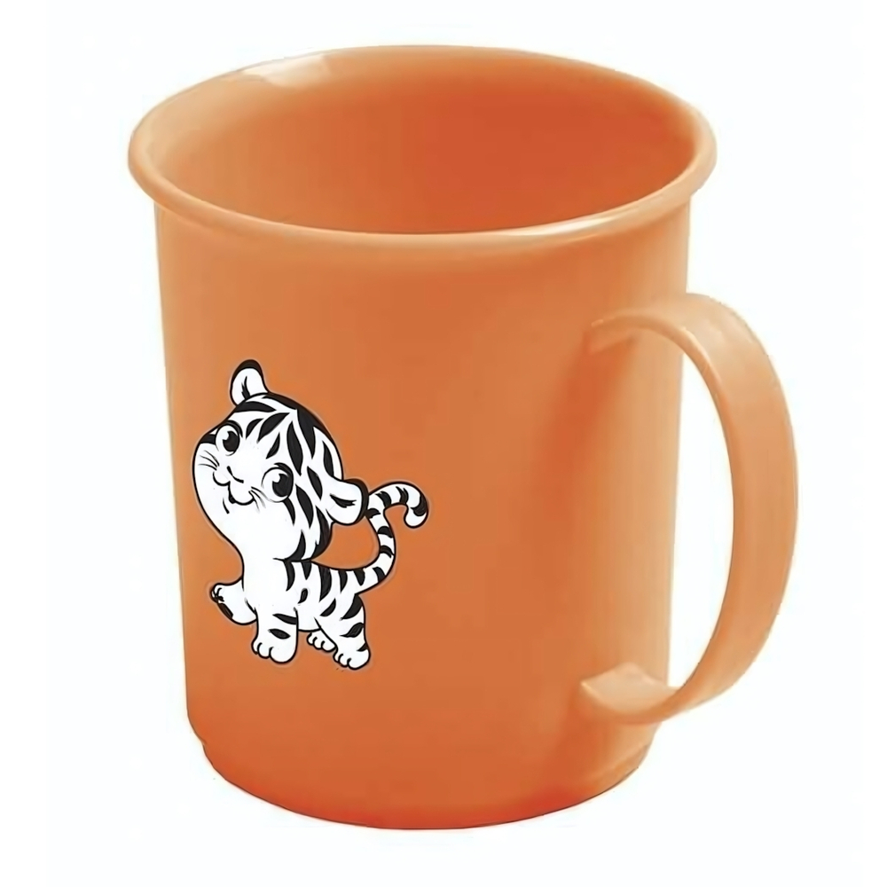 Кружка детская с декором 0,18л (оранжевый)