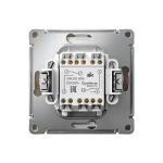 ARTGALLERY 2-клавишный ПЕРЕКЛЮЧАТЕЛЬ, 10АХ, механизм, быстрозажим. клем., ПЕСОЧНЫЙ