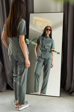 Блуза женская м222 liberty комфорт шалфей