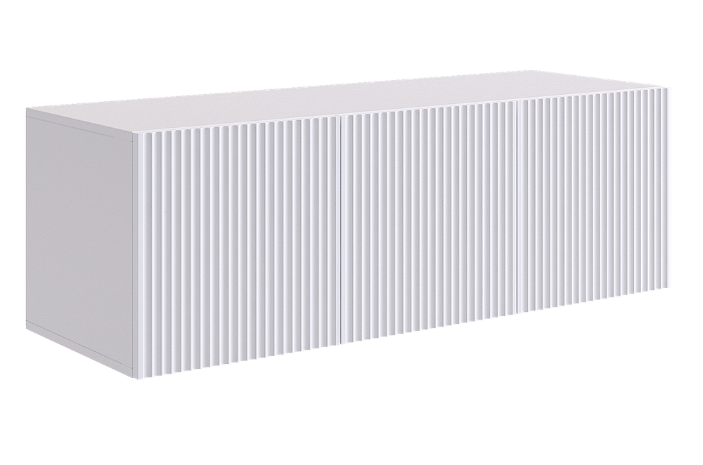 Антресоль "Зефир" трехдверная 119.01 (Белое дерево/Белый (эмаль))