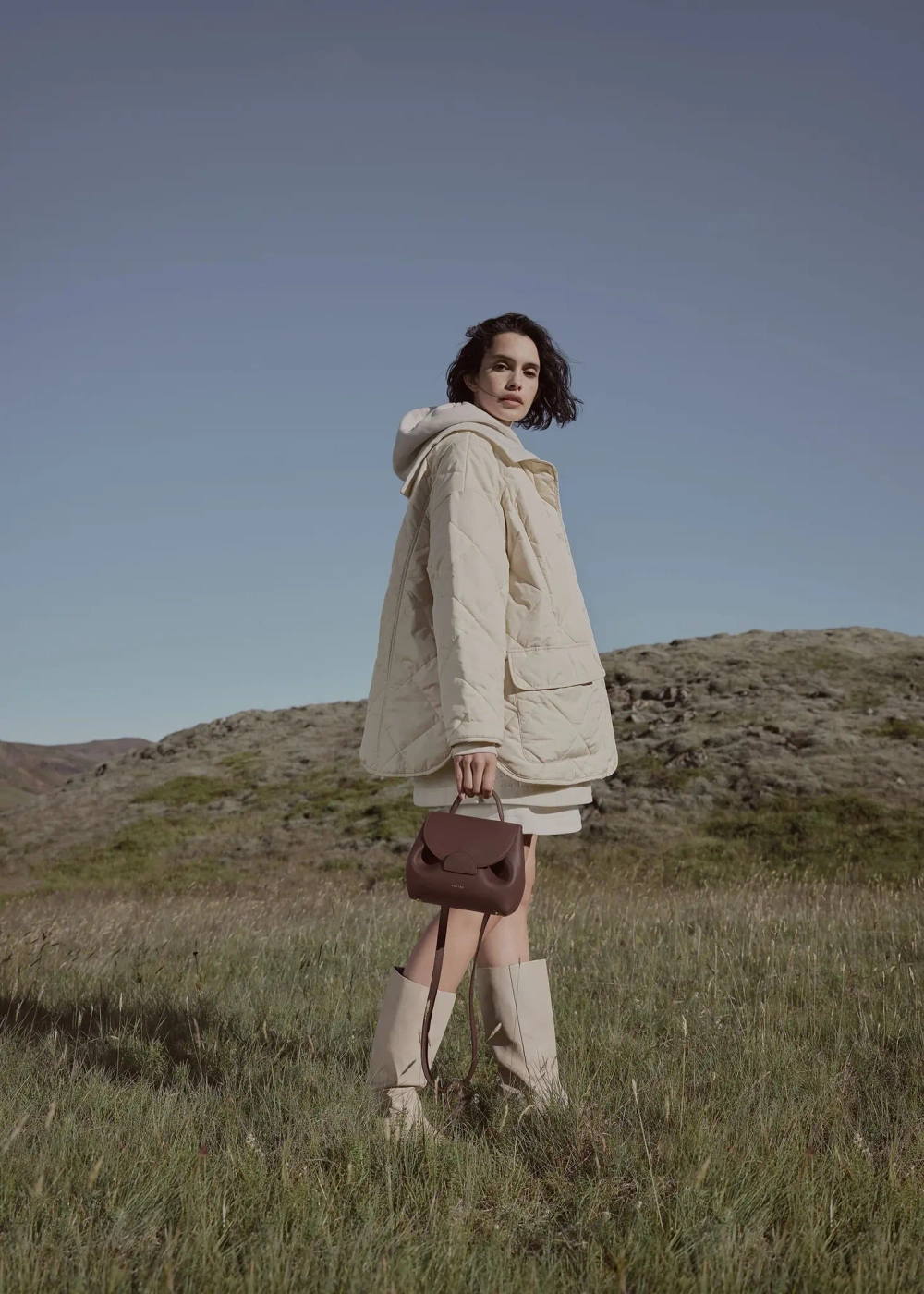 POLENE СУМКА NUMERO UN NANO, ТЕМНО-КОРИЧНЕВЫЙ