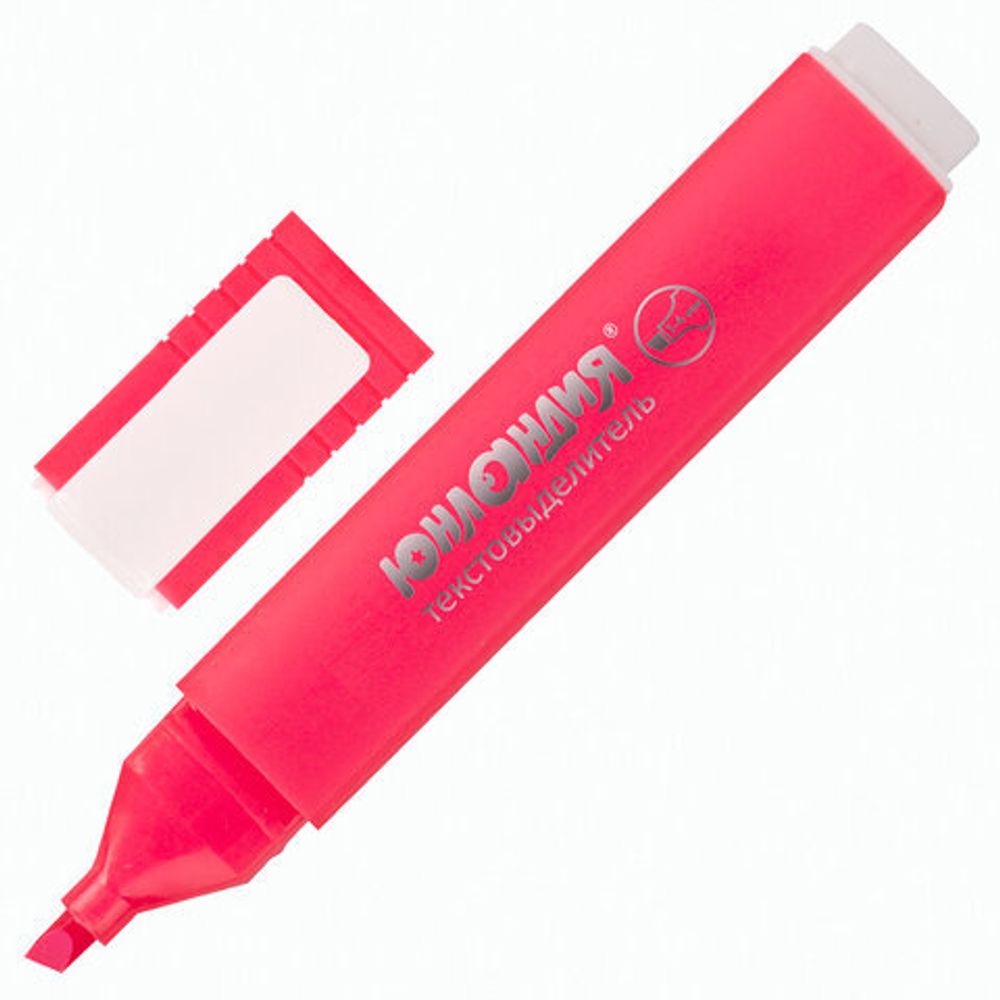 Набор текстовыделителей ЮНЛАНДИЯ 2 шт., ЖЕЛТЫЙ/РОЗОВЫЙ, "COLORSTAR", линия 1-4 мм, 151707