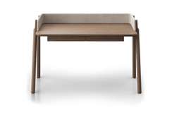 Стол письменный Basic 140*60 см (натуральный дуб, молочный рогожка)