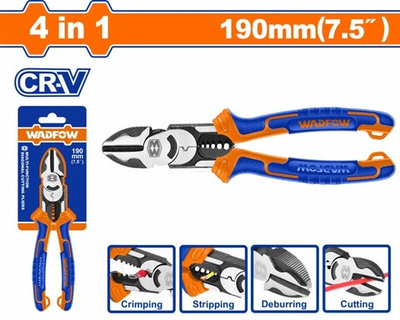 Бокорезы многофункциональные 190 мм 4 в 1 WADFOW WPL3778