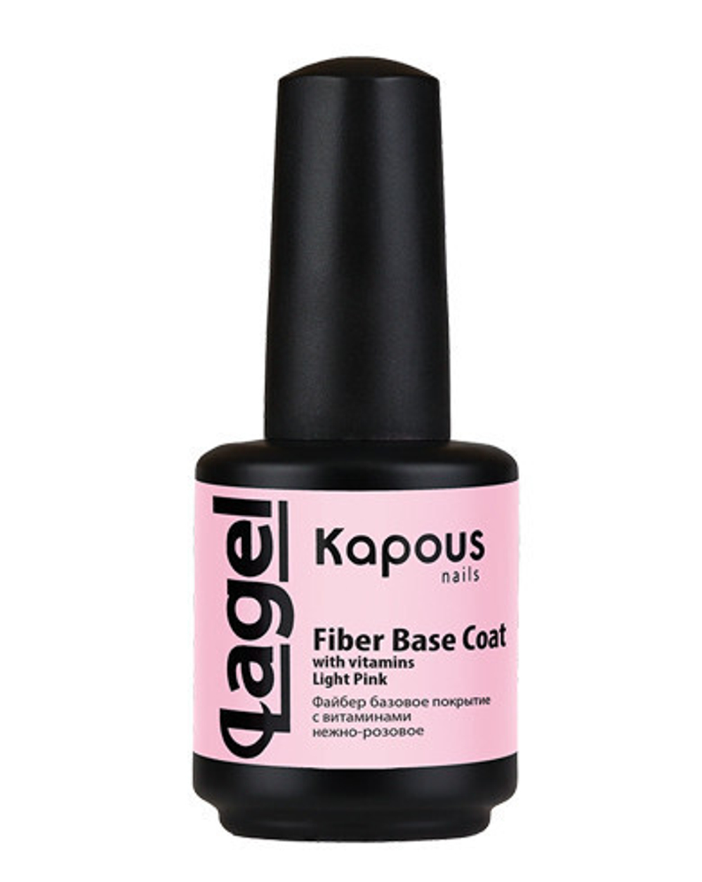 1743 Файбер базовое покрытие с витам.нежно-роз. «Fiber Base Coat with vitamins Light Pink»,