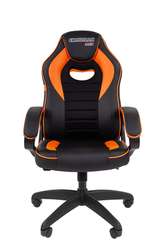 Офисное кресло Chairman   game 16 Россия экопремиум черный/оранжевый