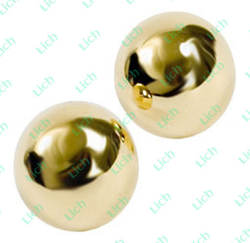 Подарочные вагинальные шарики под золото Ben Wa Balls, 1.5 см