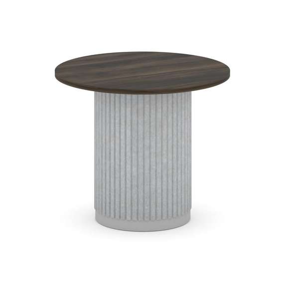 Felto Стол переговорный круглый D=900 PR.C.SPRG-004.D Дуб Мали/Металл Серый/Зимний Лес 900*900*750