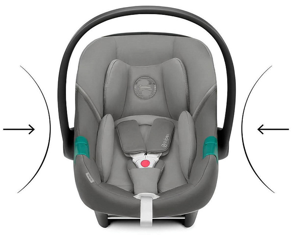 Коляска Cybex Balios S Lux BLK complete Aton S2 Lava Grey 3 в 1 Moon Black с дождевиками