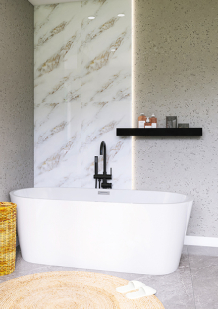 Листовая панель ПВХ "Гибкий мрамор" DESIGN MODERN, Миони (глянец)