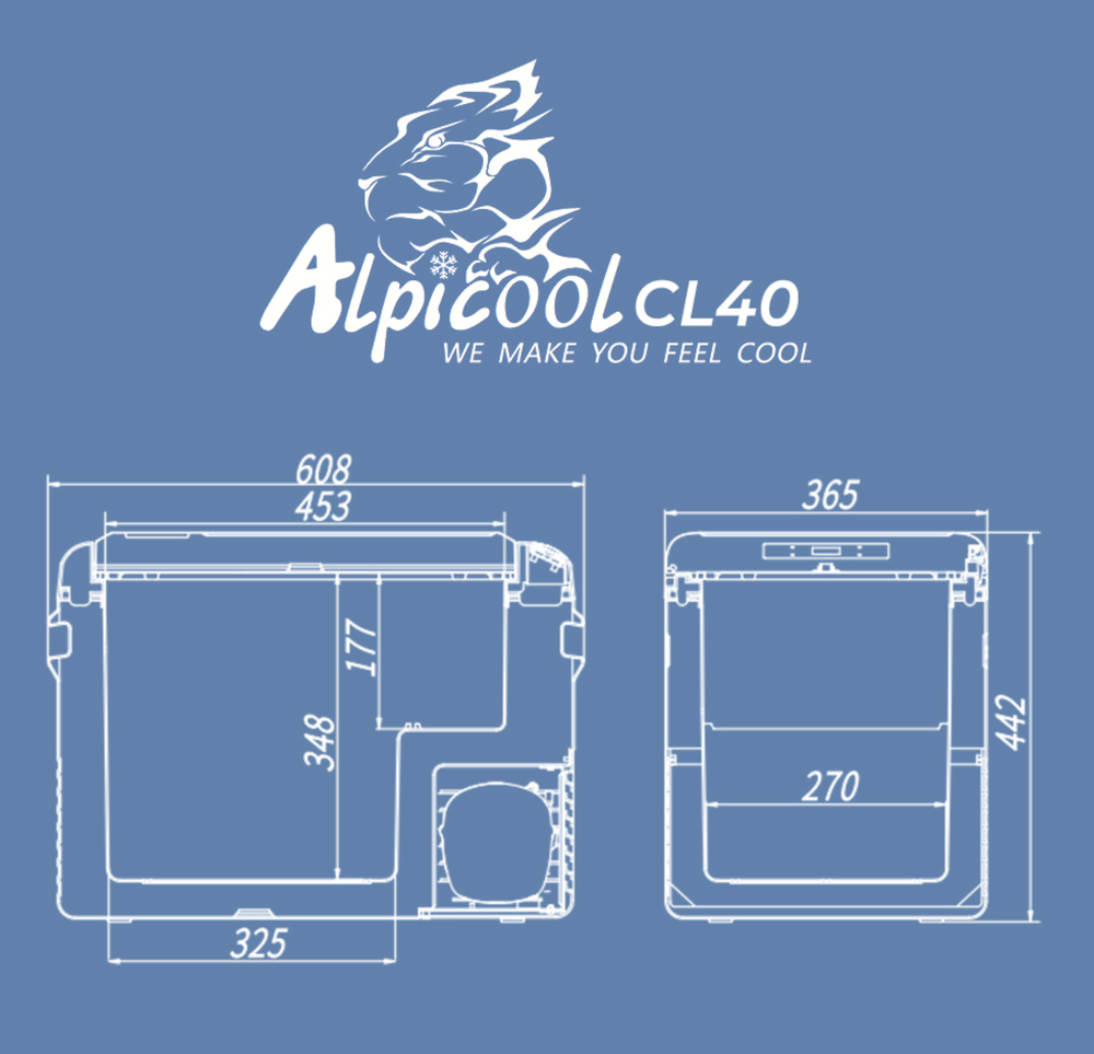 CL-40 / - Автохолодильник (40 л, с Bluetooth) компрессорный, Alpicool CL40 (40 литров) 12-24 с Bluetooth (Гарантия 14 дней)