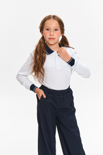 Футболка-поло длинный рукав с карманом FORMASCHOOL 53028