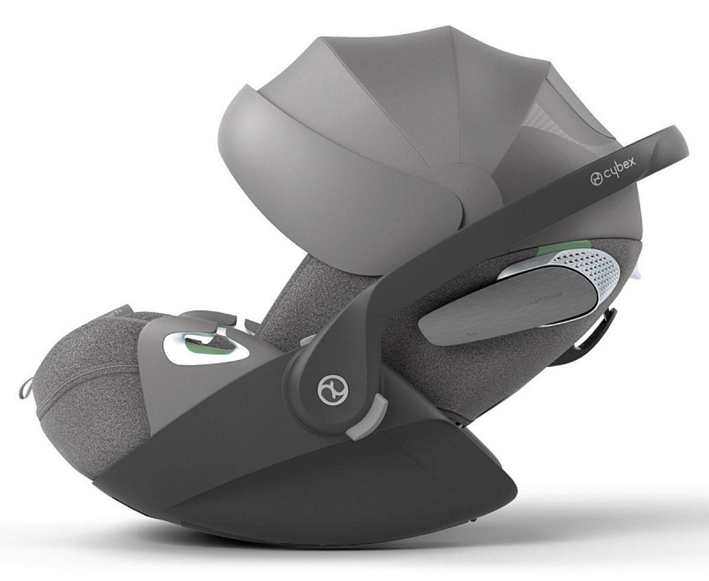 Коляска 3 в 1 Cybex Priam IV Rosegold complete и автокресло Cloud T i-Size Mirage Grey Plus Leaf Green