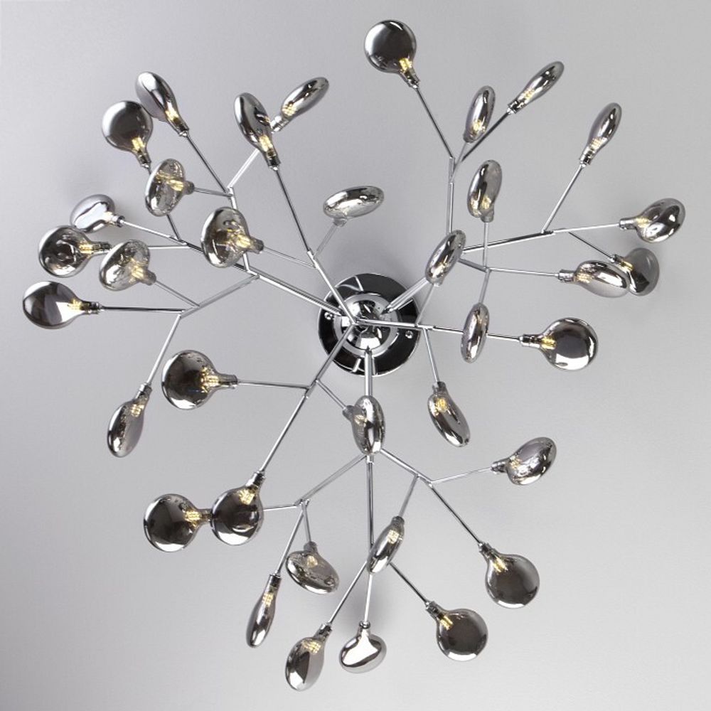 Потолочная люстра Bogate's Lamella 556 хром / дымчатый