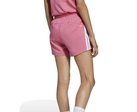 Шорты для девочки теннисные Adidas Girls Train Essentials 3-Stripes - розовый фьюжн/белый