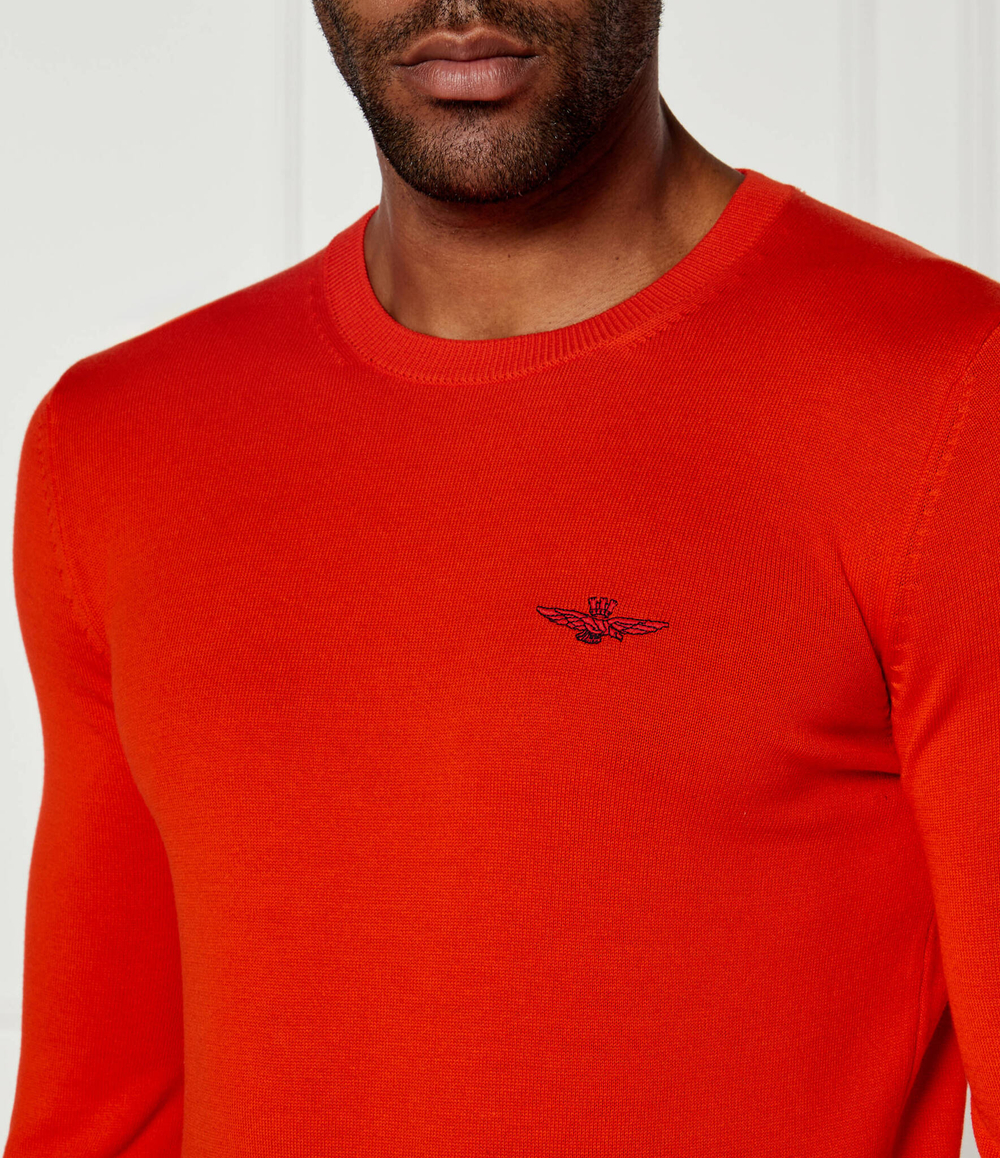 Свитер GIROCOLLO Aeronautica Militare - красный(MA1502L506)