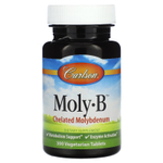 Carlson, Moly-B™, молибден в хелатной форме, 300 вегетарианских таблеток (500 мкг в 1 таблетке)