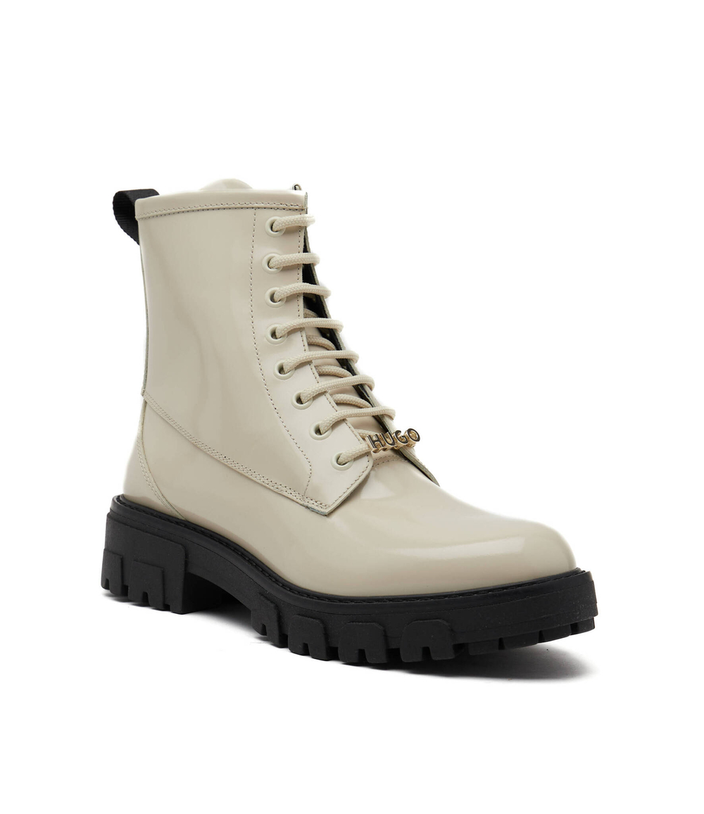 Кожаные ботильоны axel HUGO - кремовый(50480971)