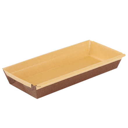 Форма бумажная Plumcake 235*89*35, коричневая