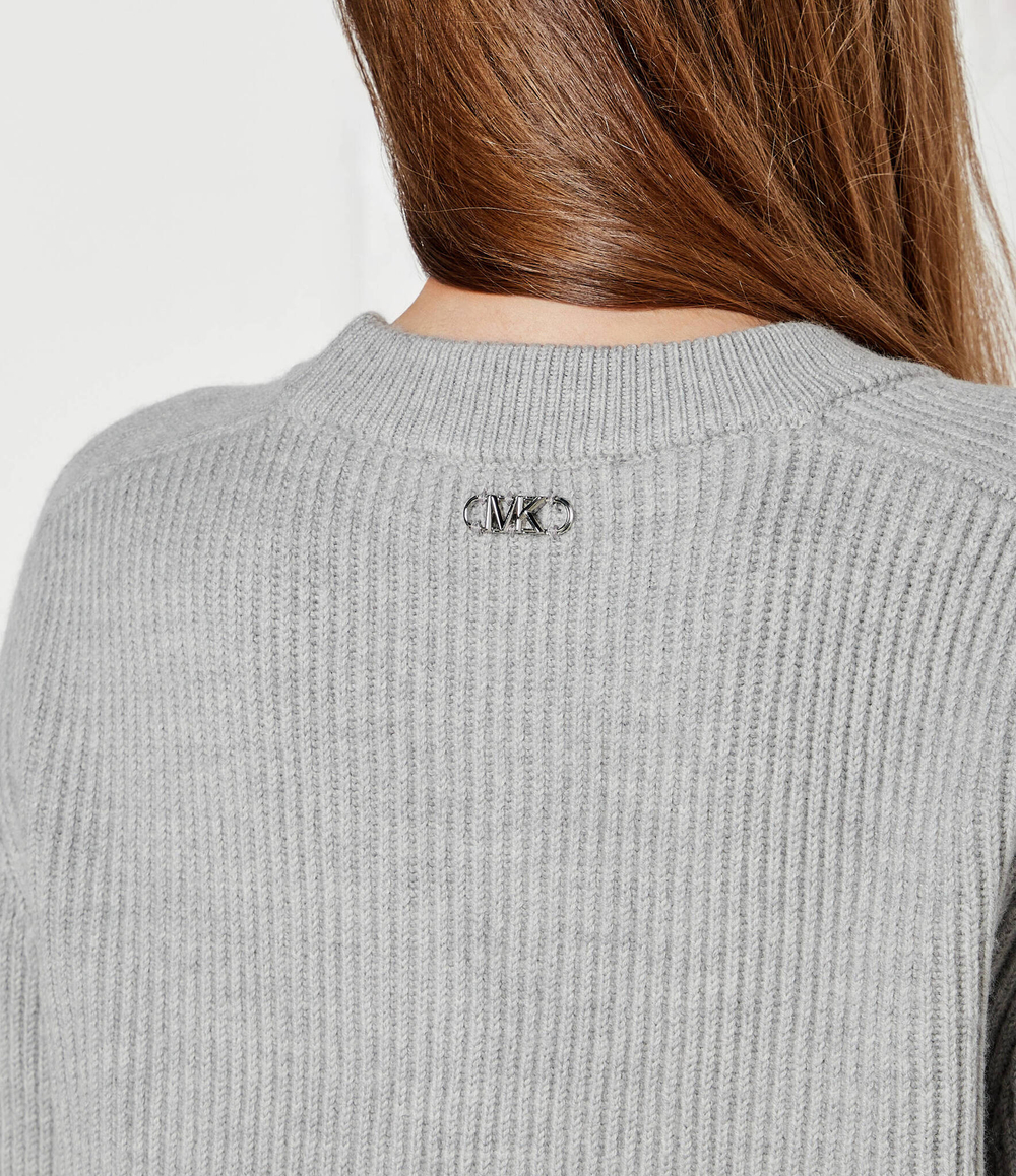 Шерстяной свитер Michael Kors - серый(MF460YPF2G)