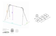 ROMANA Каркас для качелей (серый) (без качелей)