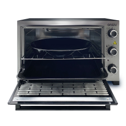 Мини-печь Ginzzu HOT-132 gray, серый 34л с таймером, 4 режима, 1500вт, подсветка