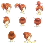 Заколка Софиста в наборе со шпильками и резинкой, цвет черный