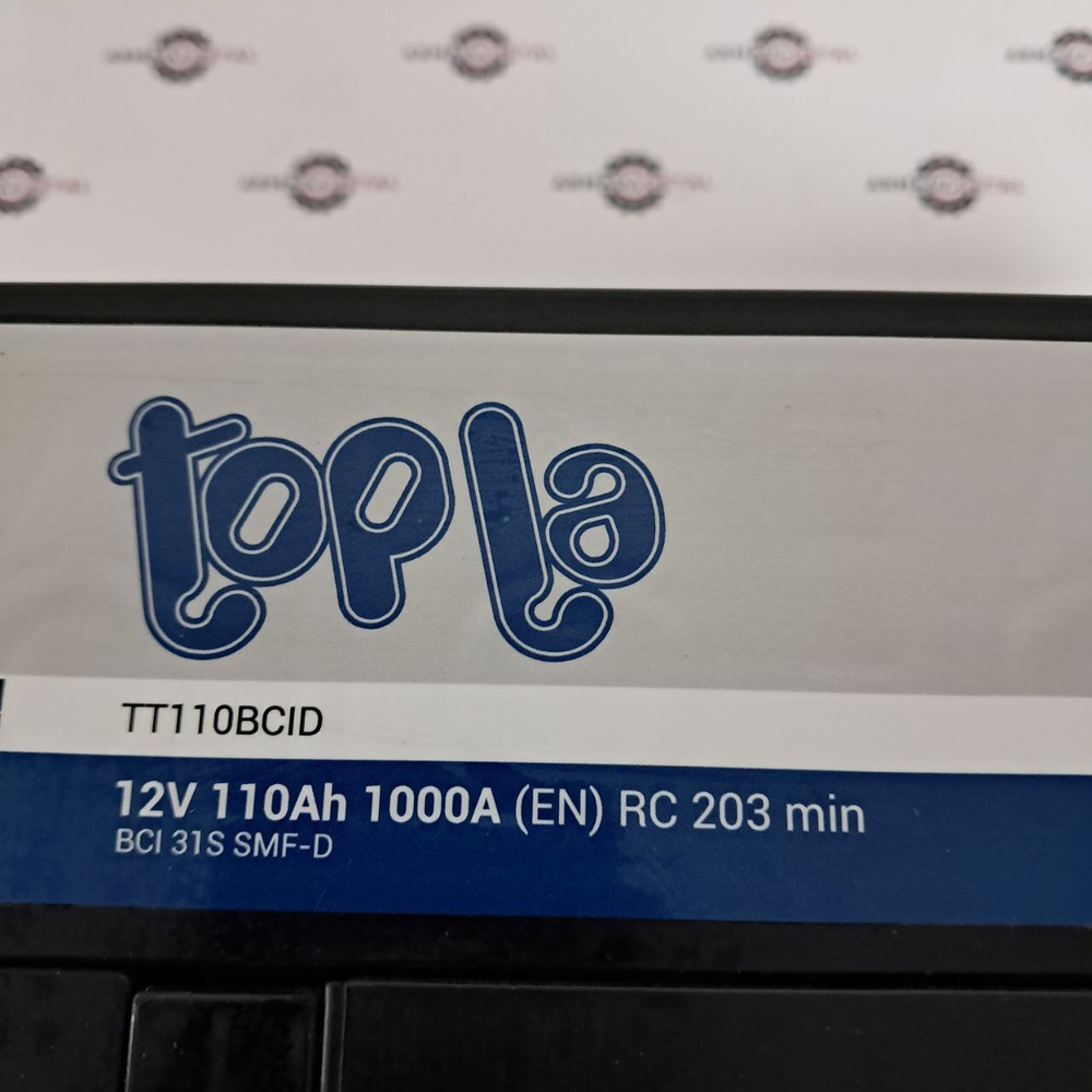 Аккумулятор 12V/110Ah/1000A R+ | TT110BCID | Topla Top