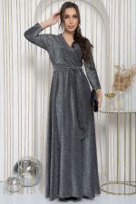 Платье Сияющий выход (серебро) П12044 LT Collection