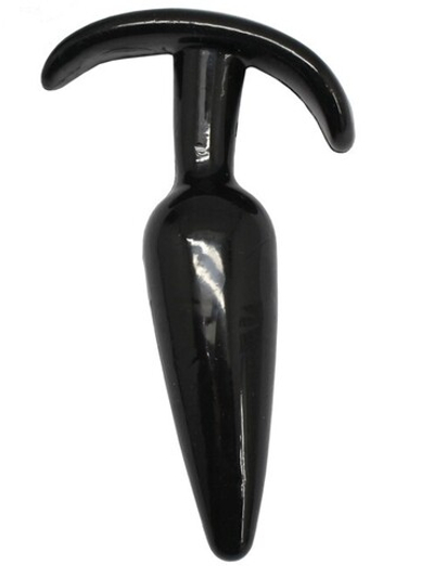 Анальная пробка для ношения (чёрная) 29х120 мм (Цвет: черный)