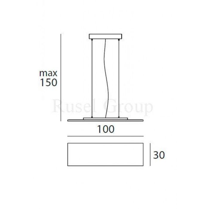 Подвесной светильник Linea Light Dublight LED 7494