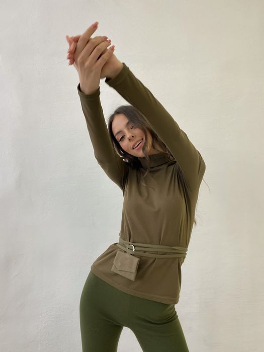 ЛОНГСЛИВ МАДДИ ОЛИВКОВЫЙ (Оливковый XS)