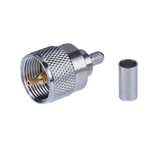 U-111F, UHF, вилка, обжимная, RG-58