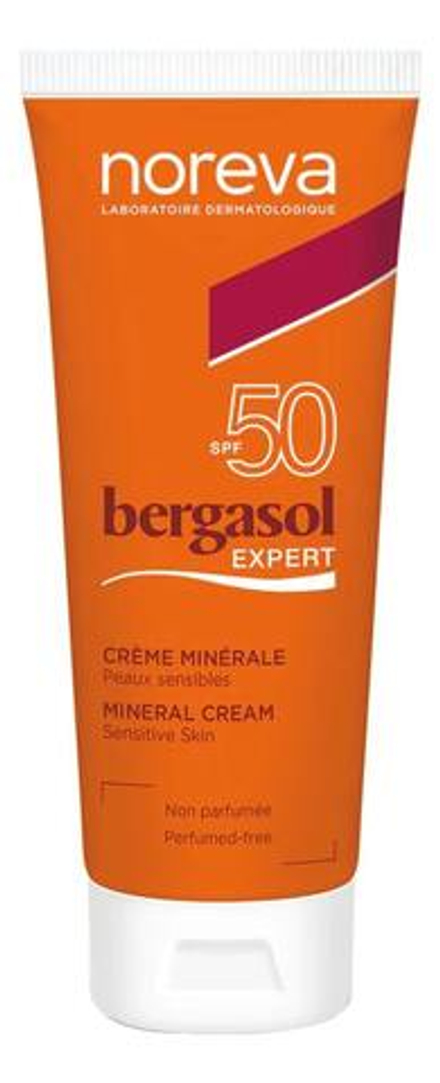 NOREVA Минеральный крем для лица и тела Bergasol Expert Mineral Cream SPF50 40 мл