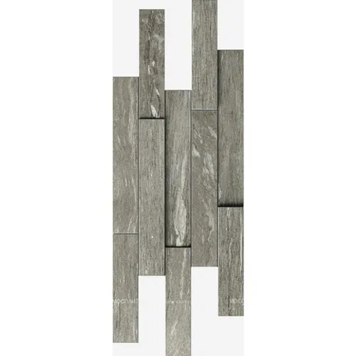 Декор Italon Скайфолл Гриджио Брик 3D 28х78 керамогранит серый Упак. 4 шт. 0,87 кв.м.
