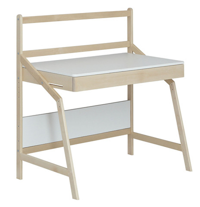 Стол растущий "Скандик" с экраном (белый жемчуг)