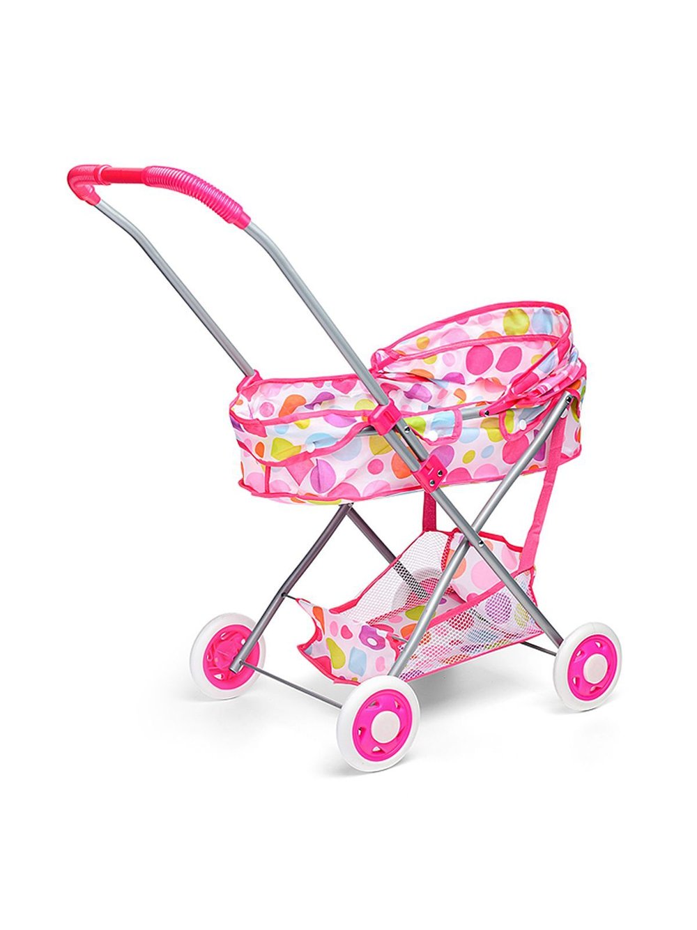 Коляска для кукол Шары, складная, прогулочная с капюшоном (Y936B-7)