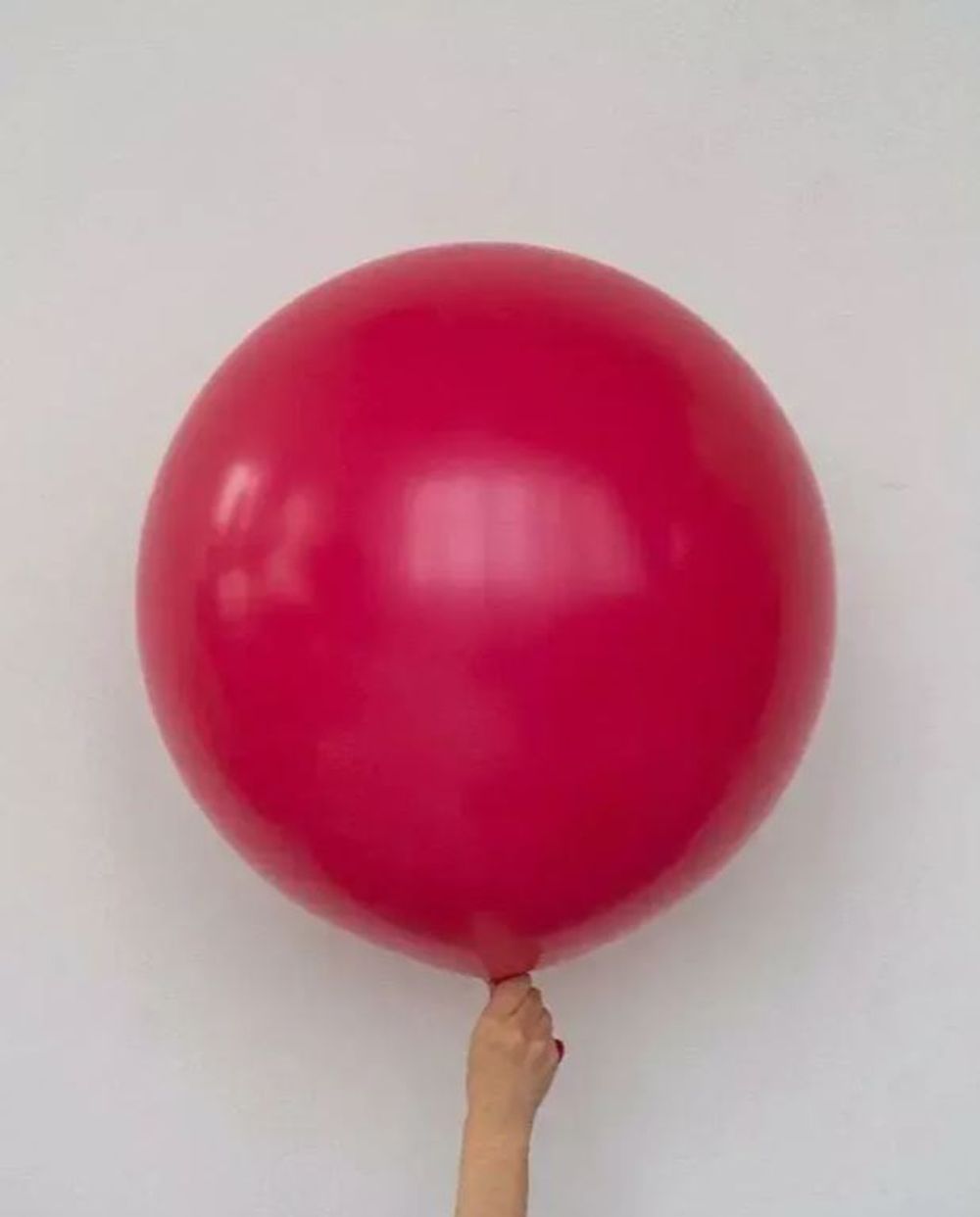 S шар гигант 24"/60 см пастель (014) ягодный малиновый (БГ-90)  Изображение2