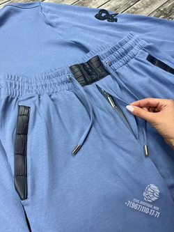 Спортивный костюм Stefano Ricci со вставками кожи крокодила