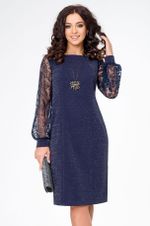 Платье Алексия Serenada синий люрекс (рукав вензеля) (Акция)